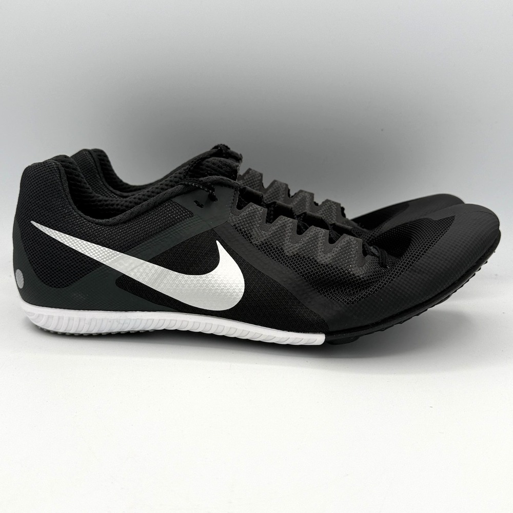 Nike Zoom Rival Multi Shoes Men Size 14 Black Metallic Silver Track DC8749 001